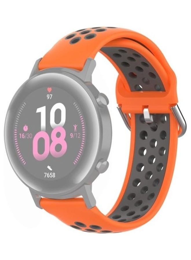 BGM Sport Wrist Strap Watchband For Huawei Watch GT2 42mm Orange/Grey - Image 1