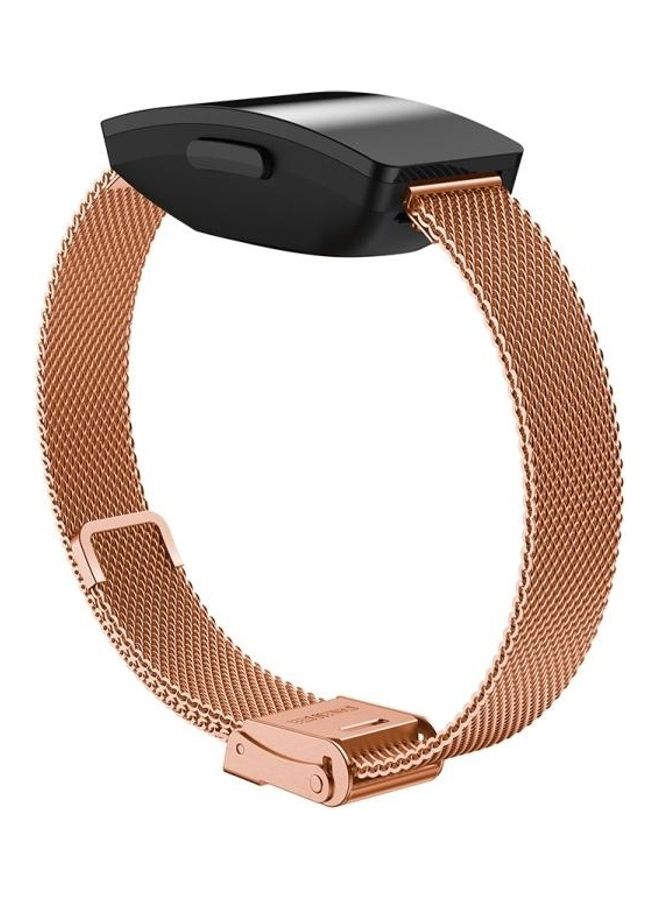 BGM Milanese Replacement Strap For Fitbit Ace 3/Inspire 2 Rose Gold  - Image 4