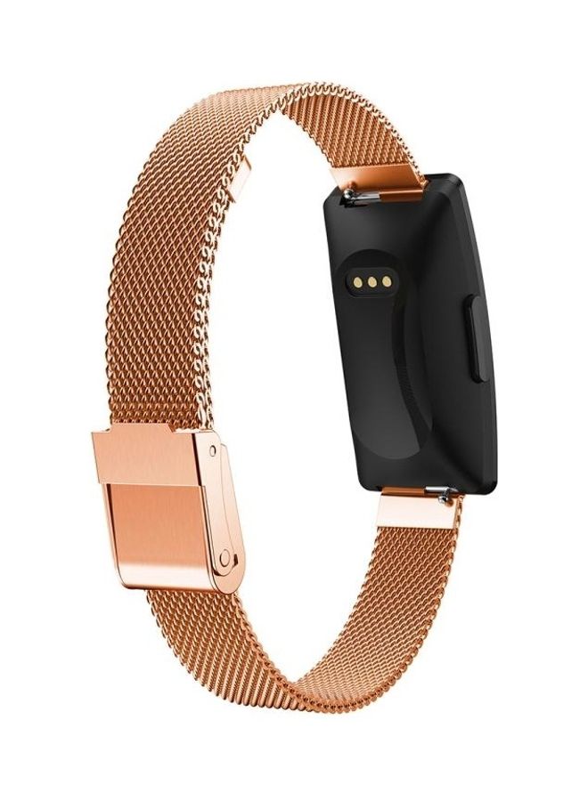 BGM Milanese Replacement Strap For Fitbit Ace 3/Inspire 2 Rose Gold  - Image 5