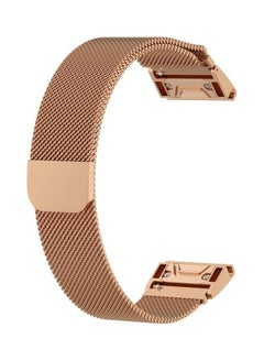 BGM Milanese Strap For Garmin Fenix 6S Rose Gold  - Image 2