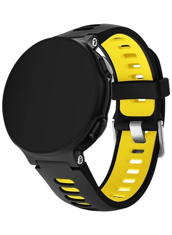 BGM Smart Silicone Wrist Strap For Garmin Forerunner 735XT Yellow - Image 1