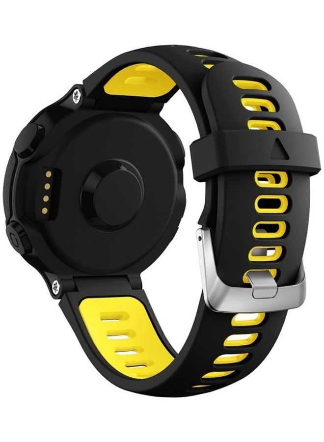 BGM Smart Silicone Wrist Strap For Garmin Forerunner 735XT Yellow - Image 2
