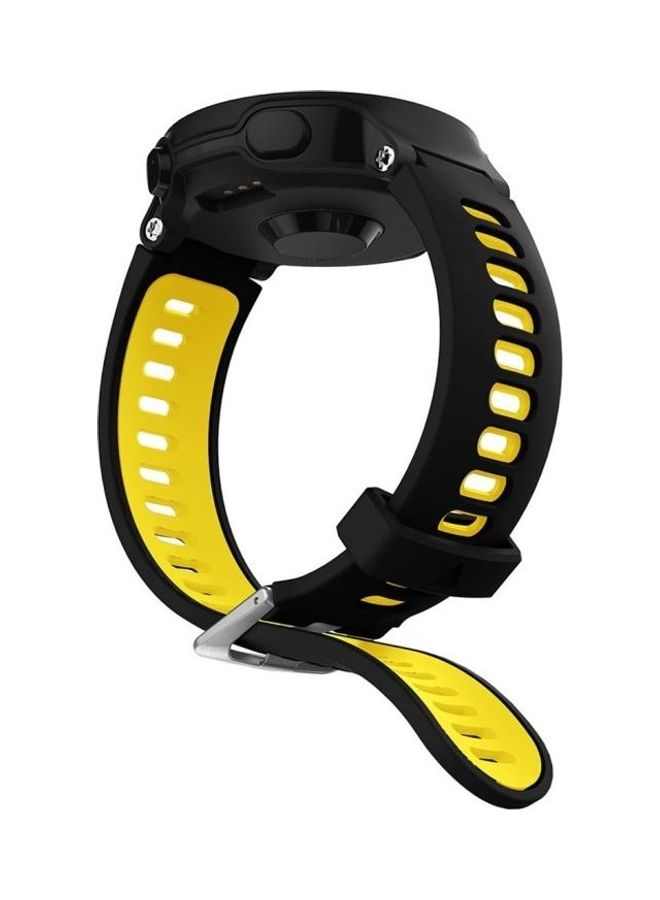 BGM Smart Silicone Wrist Strap For Garmin Forerunner 735XT Yellow - Image 3