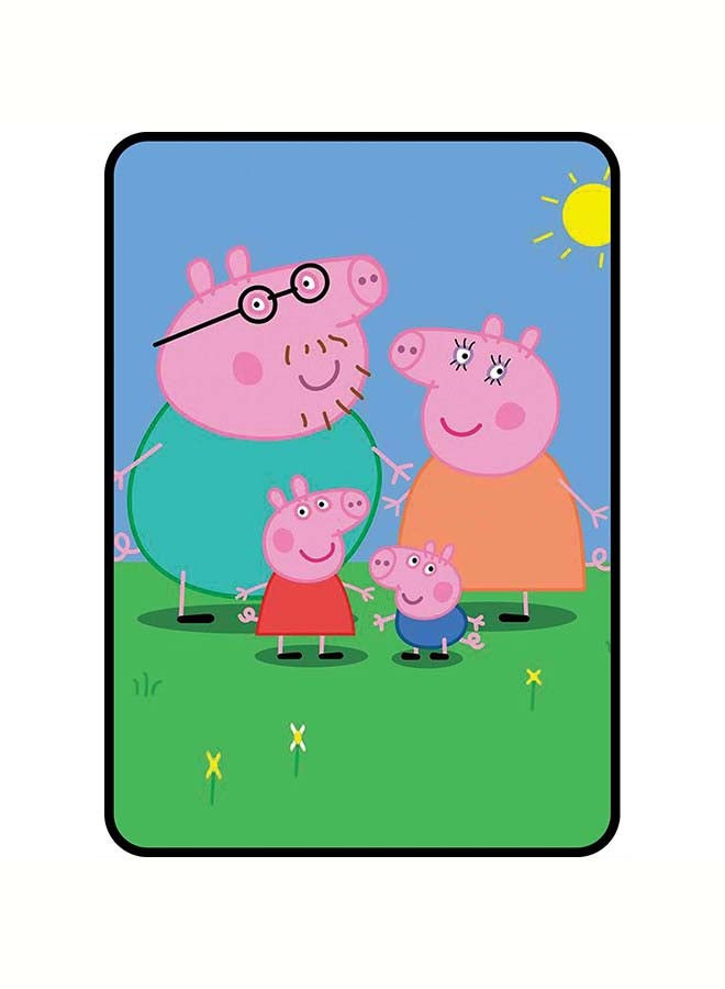 ثيودور غطاء حماية قلاب مقاس 10.2 بوصة بطبعة عائلة بيبا بيج لجهاز أبل آي باد الجيل الثامن متعدد الألوان - Image 1