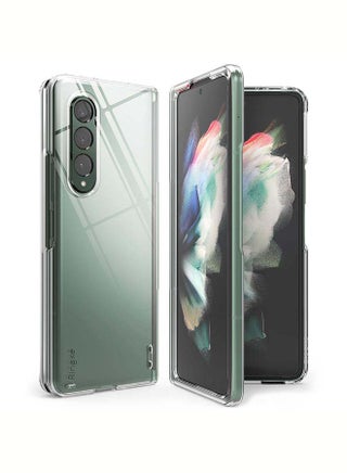 Slim Case for Galaxy Z Fold 3 Anti-Cling Micro-Dot Technology Shockproof Protective Supports Fast Wireless Charging Clear - v1630903968/N50656852A_1