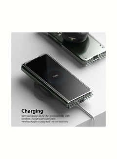 Ringke Slim Case for Galaxy Z Fold 3 Anti-Cling Micro-Dot Technology Shockproof Protective Supports Fast Wireless Charging Clear  - Image 3