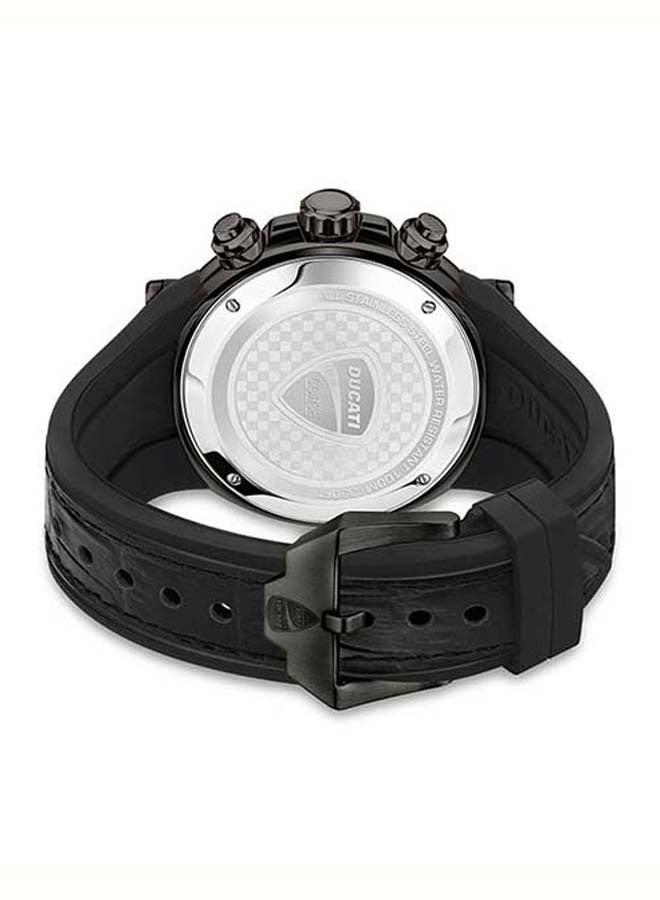 Ducati Corse Men's Partenza Chronograph Leather Wrist Watch DTWGO2018801- - 49 mm - Black  - Image 2
