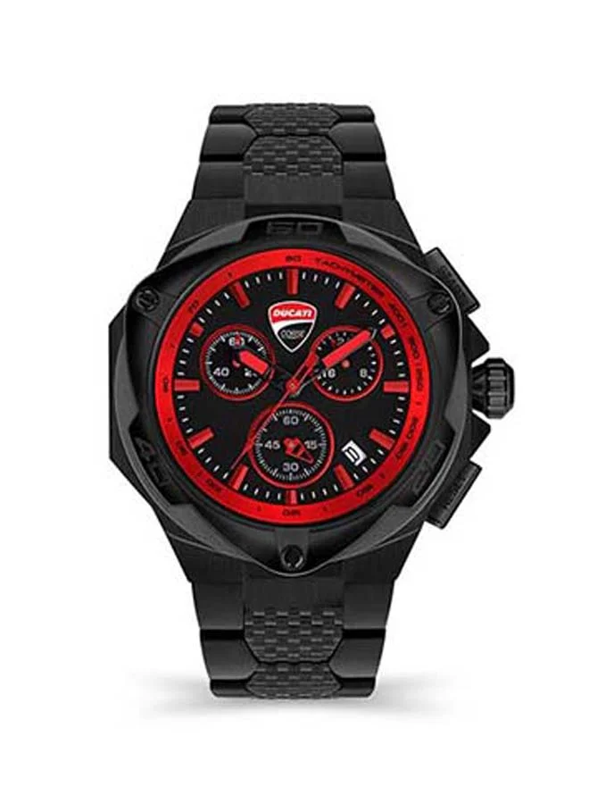 Ducati Corse Mens Motore Chronograph Stainless Steel Wrist Watch DTWGI2019006 49 mm Ion Plated