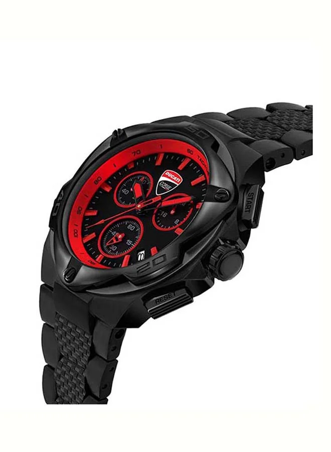 Ducati Corse Men's Mens Motore Chronograph Stainless Steel Wrist Watch DTWGI2019006 49 mm Ion Plated