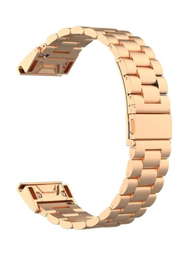 بي جي إم سوار بديل سريع الفك لساعة جارمين فينيكس 5/ فور رانر 935/ جارمين أبروتش S60 لون روز جولد - Image 1