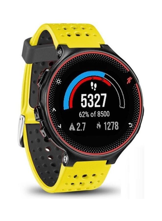 BGM Two Color Replacement Strap For Garmin Forerunner 235 Yellow/Black - Image 3