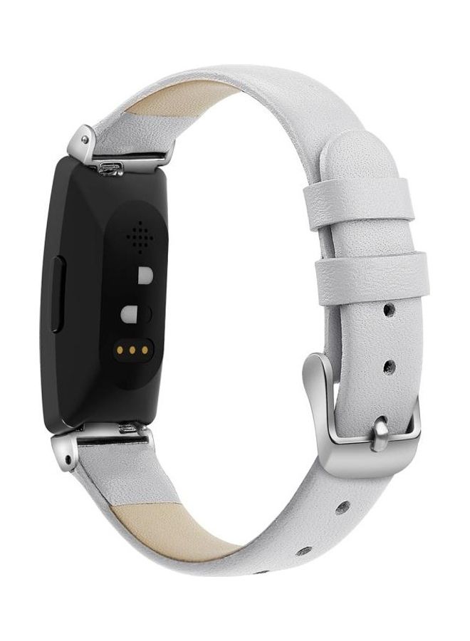 بي جي إم Replacement Wrist Strap With Metal Connector For Fitbit Inspire/Inspire HR White - Image 4