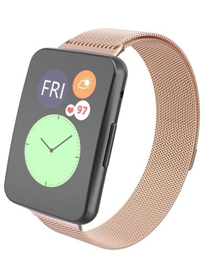 BGM - Milanese Replacement Strap For Huawei Watch Fit Rose Gold - Image 1