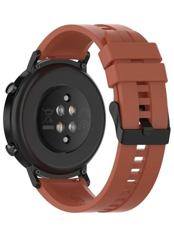 BGM Silicone Replacement Wrist Strap Watchband For Huawei Watch GT 2 Orange - Image 5