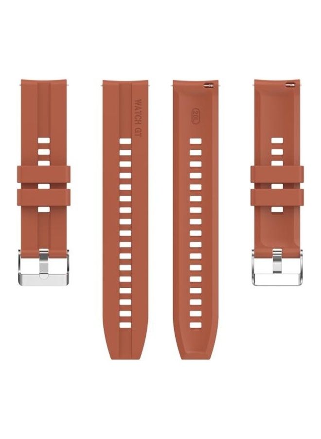 بي جي إم سوار معصم بديل من السيليكون لساعة هواوي GT 2 برتقالي - Image 2