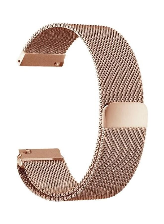 BGM - Milanese Stainless Steel Replacement Watchband For Huawei Watch GT2 Pro / Amazfit GTR 2 Rose Gold - Image 1