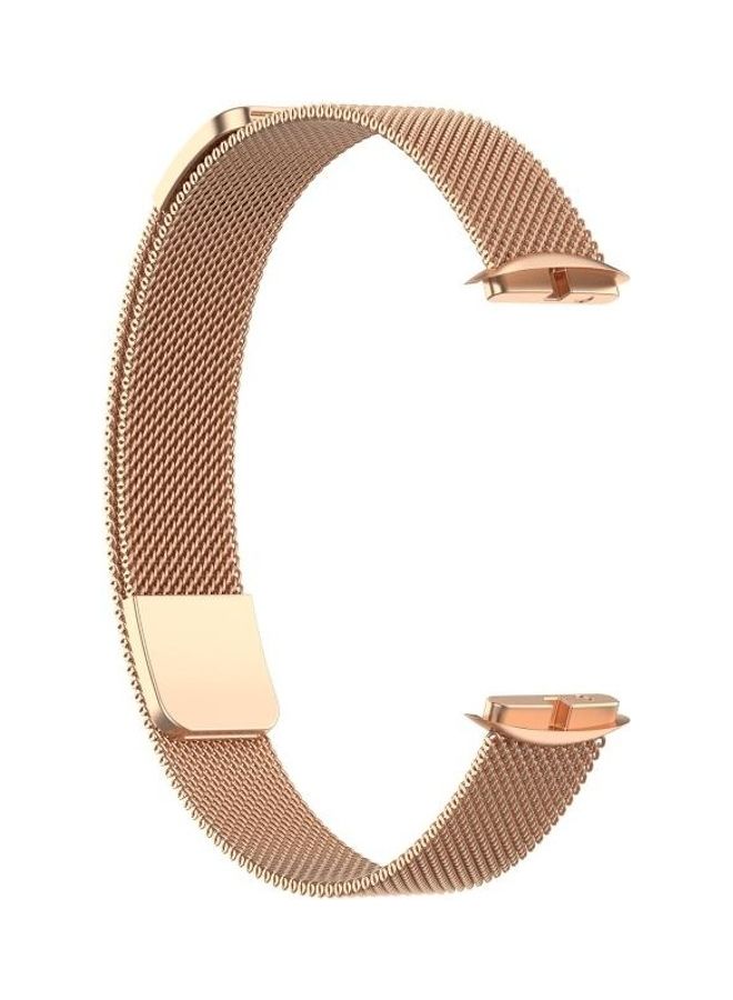 BGM - Milanese Metal Magnetic Replacement Strap For Fitbit Luxe Special Edition Rose Gold - Image 1