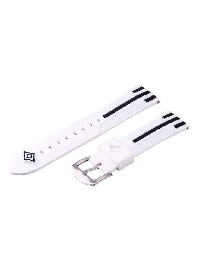 BGM Fashion Stripes Pattern Watch Band For Samsung S3 White/Black - Image 1