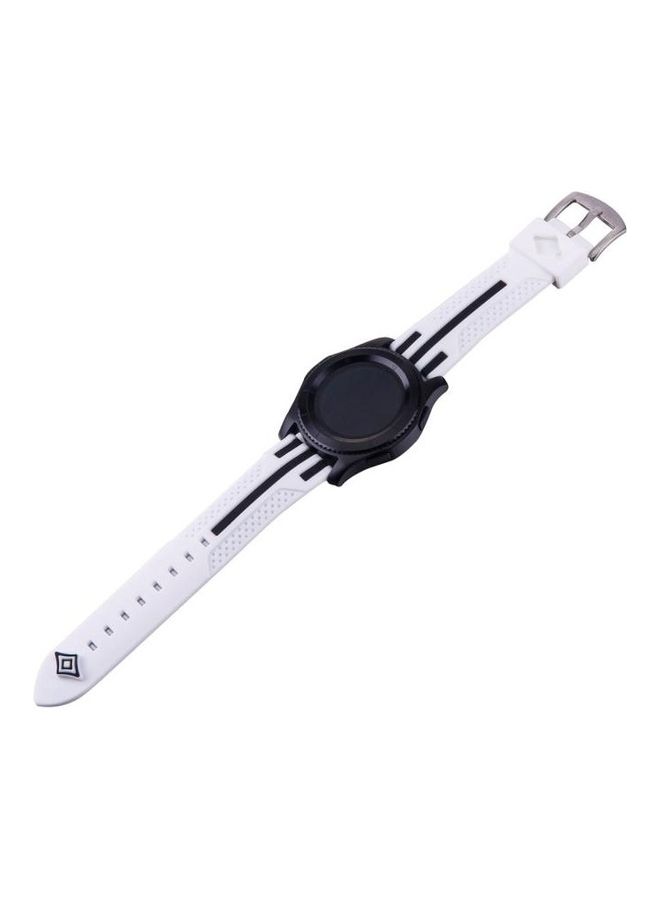 BGM Fashion Stripes Pattern Watch Band For Samsung S3 White/Black - Image 2