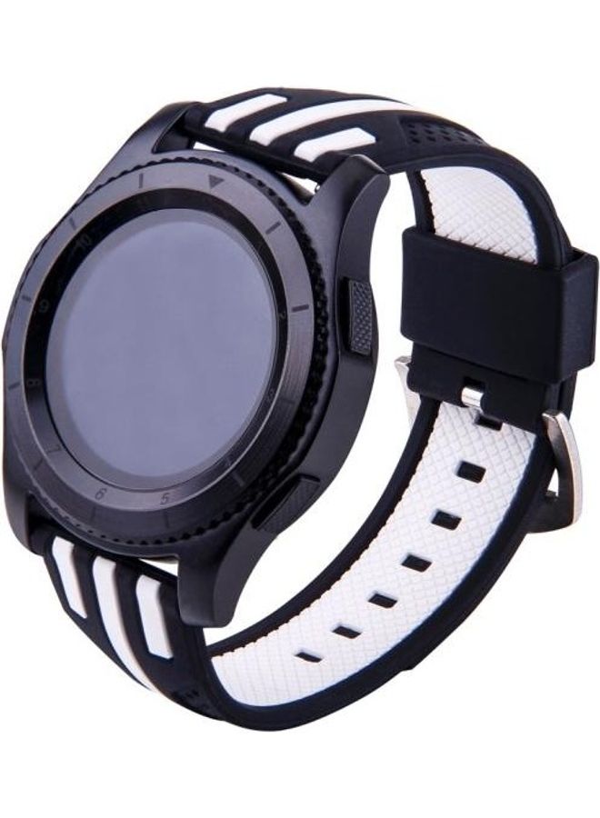 BGM Fashion Stripes Pattern Watch Band For Samsung S3 White/Black - Image 3