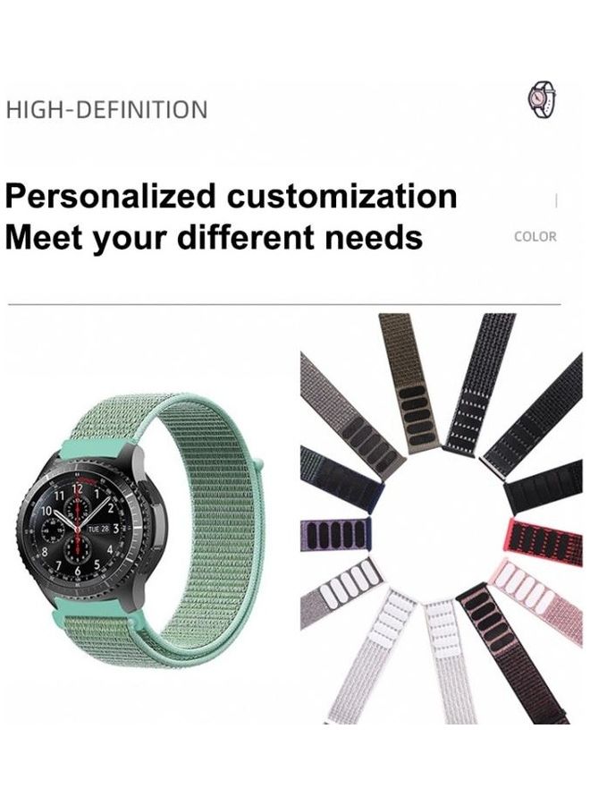 BGM Simple Nylon Braided Strap For Samsung Galaxy Watch Red/Black - Image 5