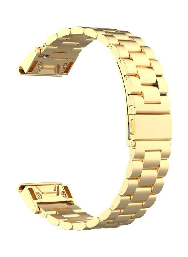 BGM Stainless Steel Three Strains Of Metal Replacement Quick Release Strap Gold - Image 1