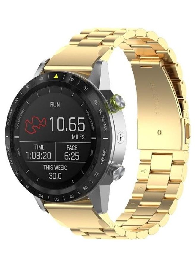 BGM Stainless Steel Three Strains Of Metal Replacement Quick Release Strap Gold - Image 2