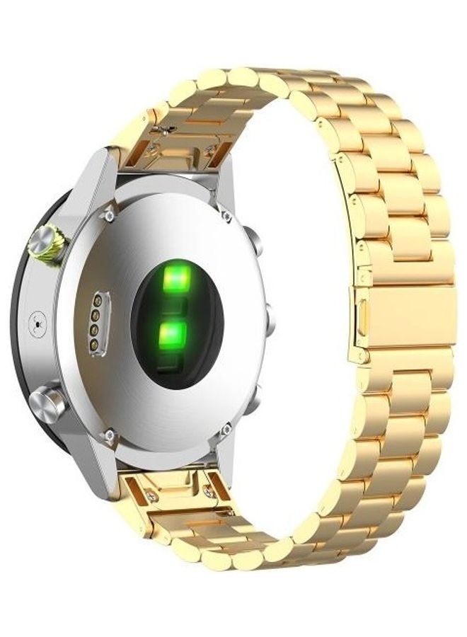 BGM Stainless Steel Three Strains Of Metal Replacement Quick Release Strap Gold - Image 3