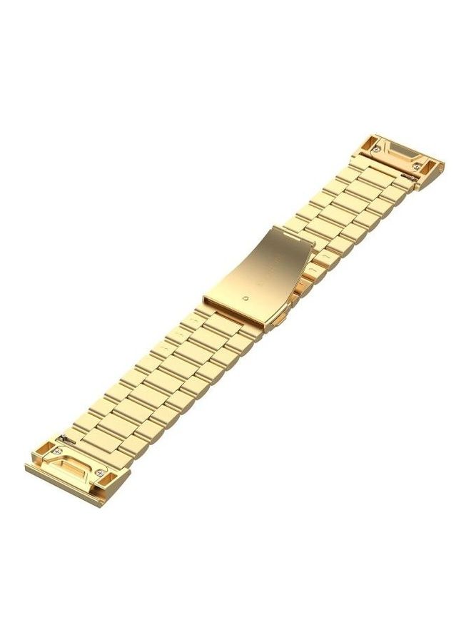 BGM Stainless Steel Three Strains Of Metal Replacement Quick Release Strap Gold - Image 4