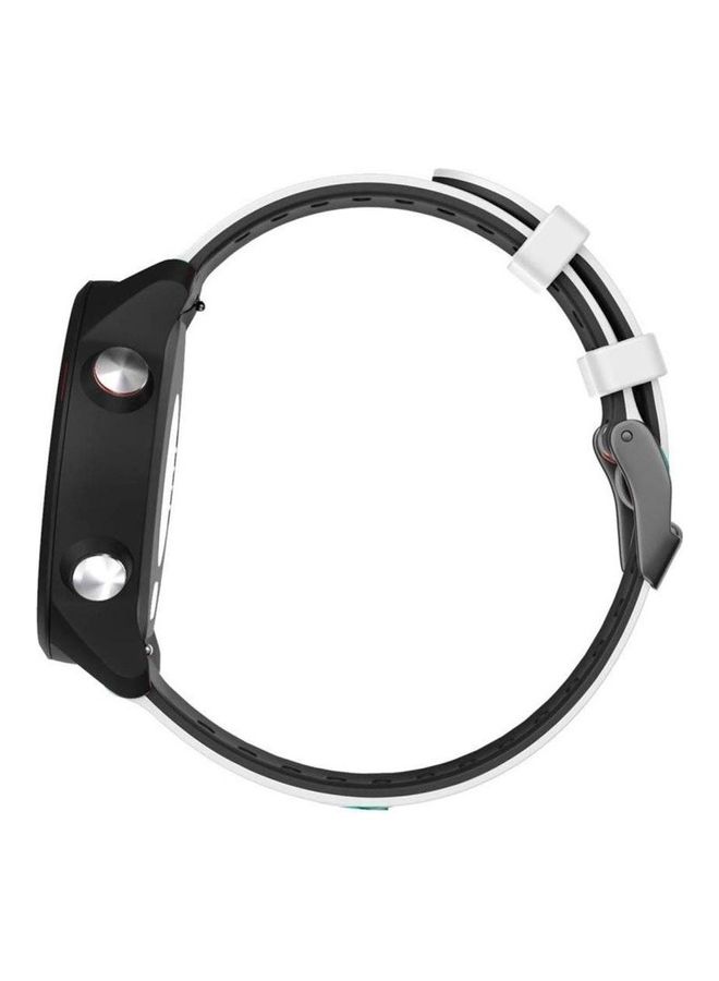 BGM Two-Tone Silicone Strap For Garmin Forerunner 245 White/Black  - Image 4