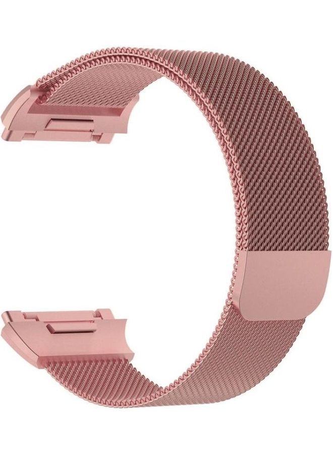 BGM Milanese Watch Strap For Fitbit Ionic Rose Pink - Image 2