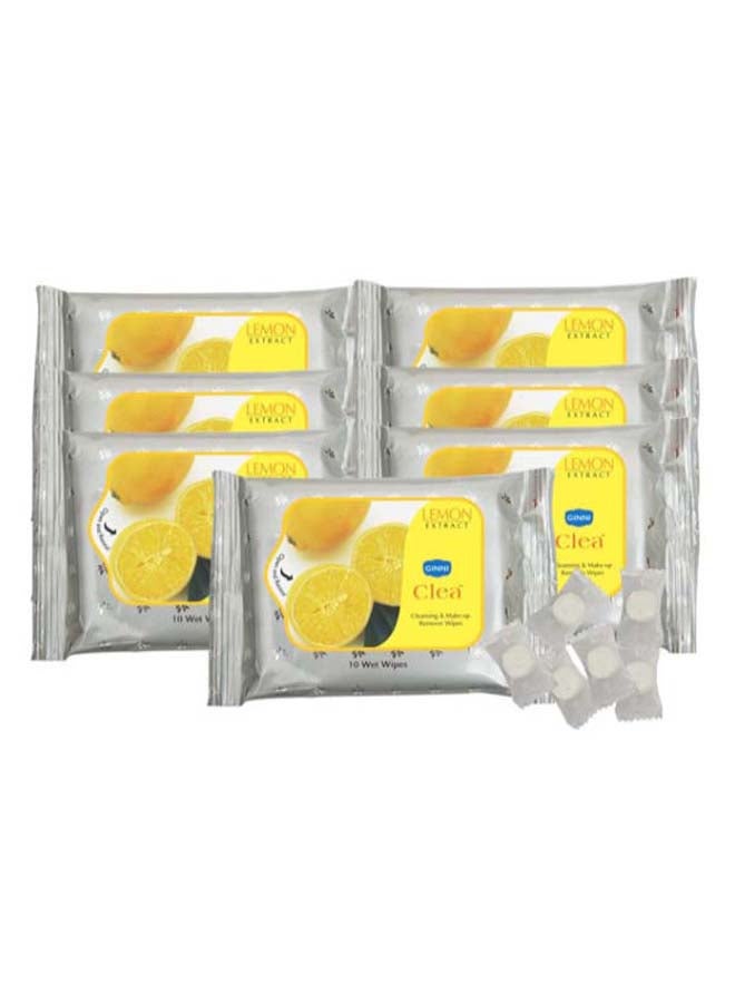 جيني مجموعة مناديل مبللة لتنظيف البشرة وإزالة المكياج مكونة من 7 عبوات - Image 2