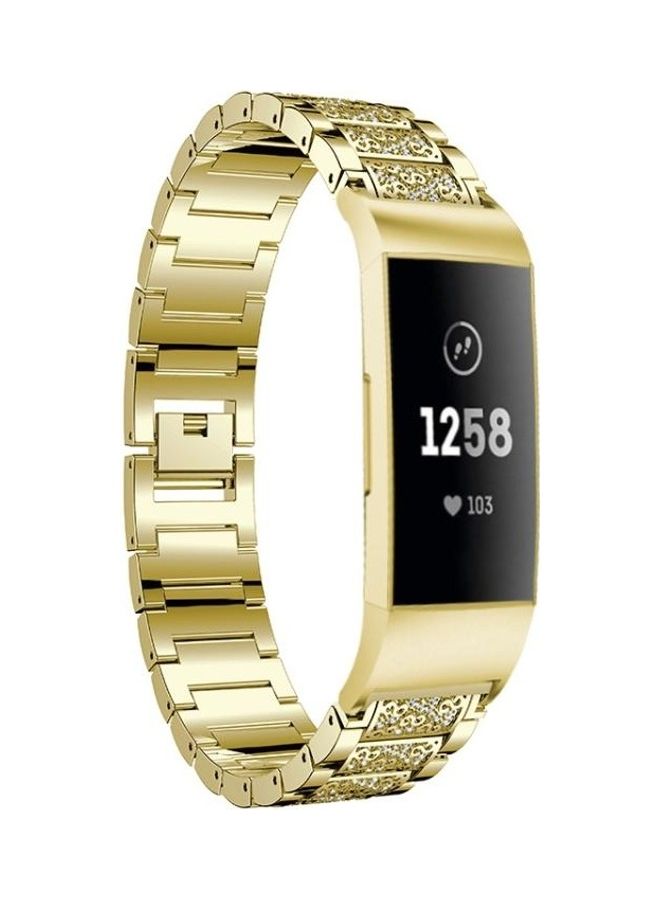 BGM Stainless Steel Waist Strap Watch Band Gold - Image 1