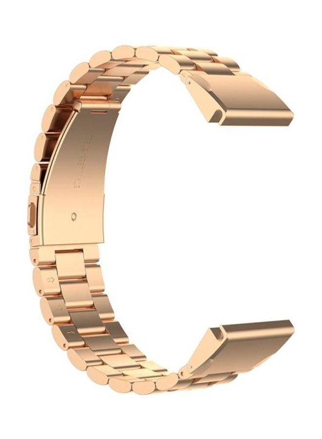 BGM Stainless Steel Sraps For Garmin Fenix 5 And 5S Rose Gold - Image 1