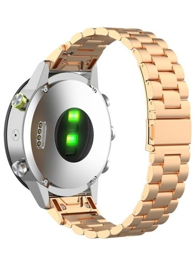 BGM Stainless Steel Sraps For Garmin Fenix 5 And 5S Rose Gold - Image 4