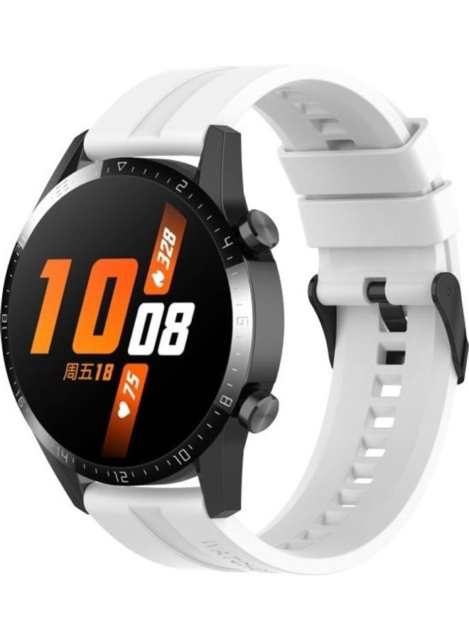 BGM Silicone Replacement Wrist Strap For Huawei Watch White - Image 4
