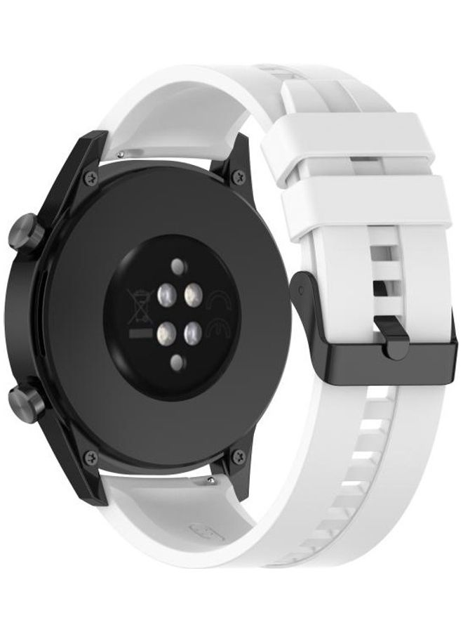 BGM Silicone Replacement Wrist Strap For Huawei Watch White - Image 5
