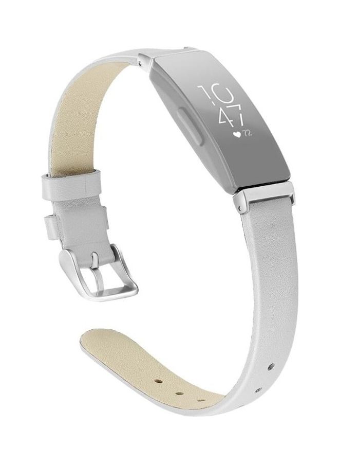 بي جي إم Replacement Wrist Strap With Metal Connector For Fitbit Inspire/Inspire HR White - Image 1