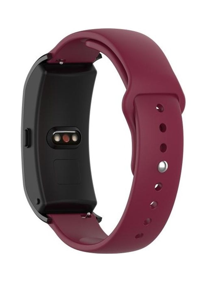 BGM SLR Buckle Fashion Silicone Strap For Garmin Vivomove 3s / 4s 18mm Wine Red - Image 1