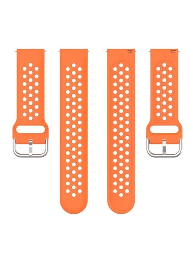 BGM Solid Color Sport Wrist Strap For Huawei Watch GT 46mm/42mm/GT2 46mm Orange - Image 3