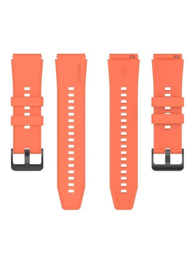 BGM Silicone Replacement Strap For Huawei Watch GT2 Pro Orange - Image 2