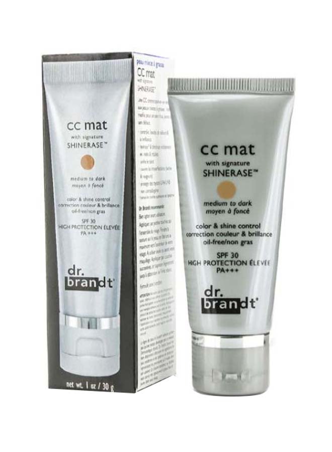 dr. brandt - CC Matte With Signature Shinerase Cream SPF30 Medium To Dark 30ml - Image 1