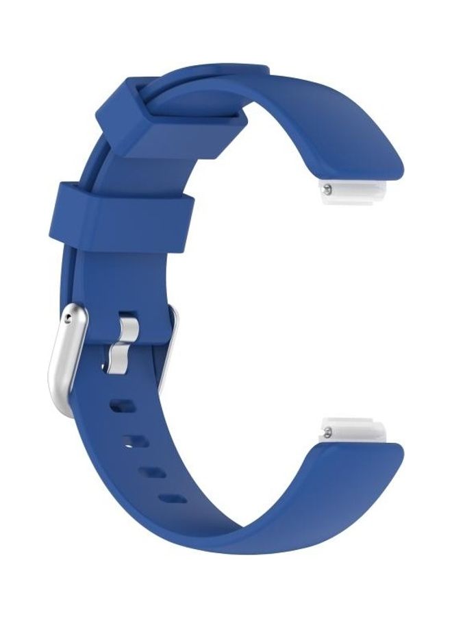 BGM TPE Replacement Strap Watchband For Fitbit Inspire 2 Size:S Blue - Image 3