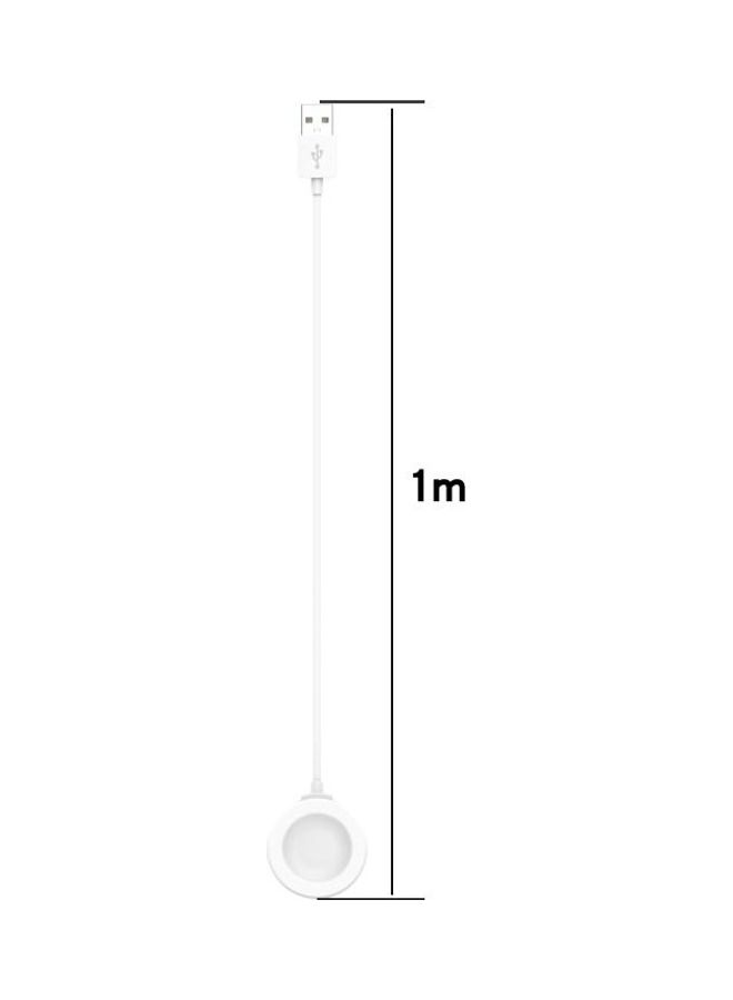 بي جي إم كابل شحن مغناطيسي بمنفذ USB لساعة هواوي GT 2 برو/GT 2 EC أبيض  - Image 3
