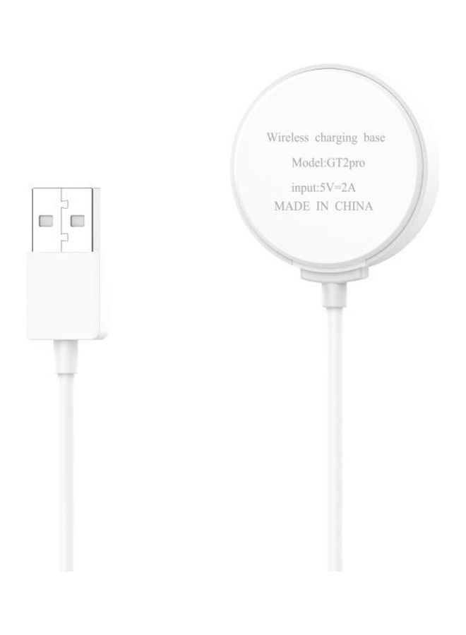بي جي إم كابل شحن مغناطيسي بمنفذ USB لساعة هواوي GT 2 برو/GT 2 EC أبيض  - Image 5