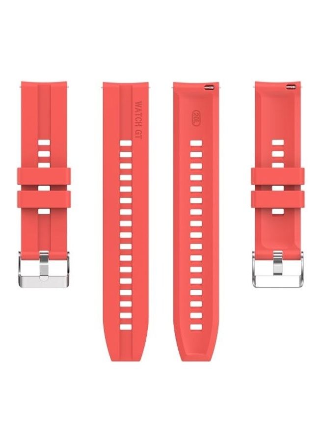 BGM Silicone Replacement Strap For Huawei Watch 3/3 Pro Red - Image 2