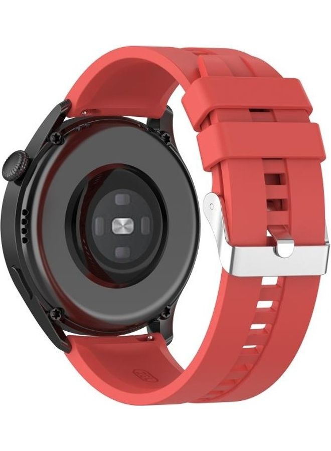 BGM Silicone Replacement Strap For Huawei Watch 3/3 Pro Red - Image 5
