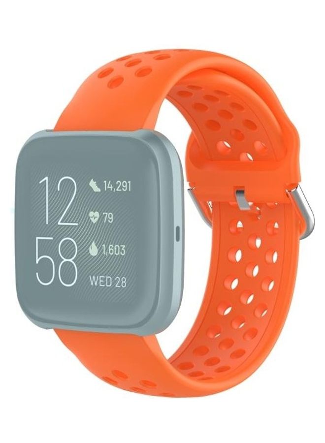 BGM Universal Sport Silicone Replacement Wrist Strap For Fitbit Blaze/Fitbit Versa 2 Orange - Image 1