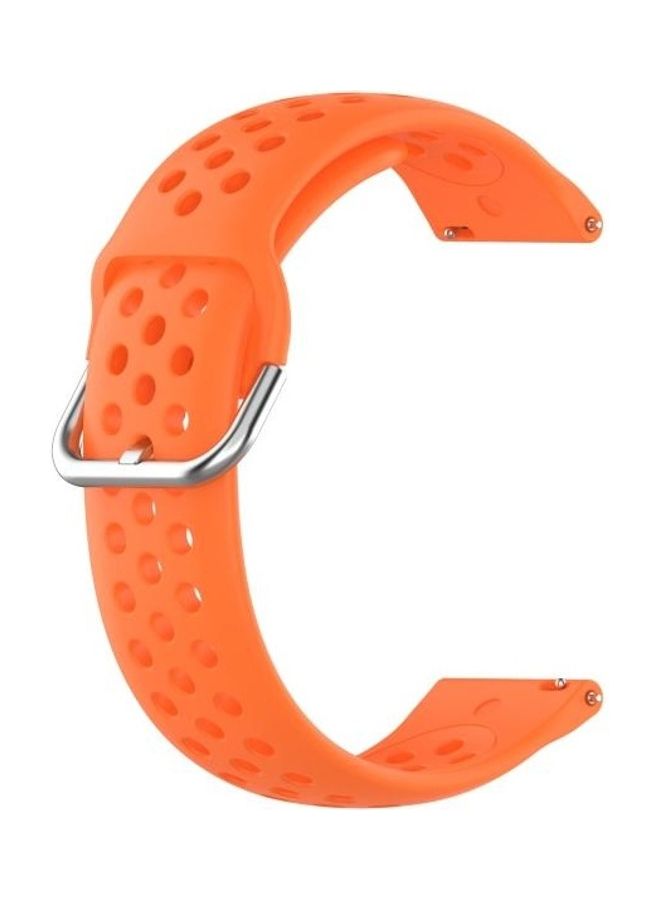 BGM Universal Sport Silicone Replacement Wrist Strap For Fitbit Blaze/Fitbit Versa 2 Orange - Image 2