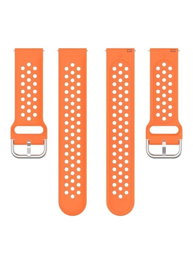BGM Universal Sport Silicone Replacement Wrist Strap For Fitbit Blaze/Fitbit Versa 2 Orange - Image 4